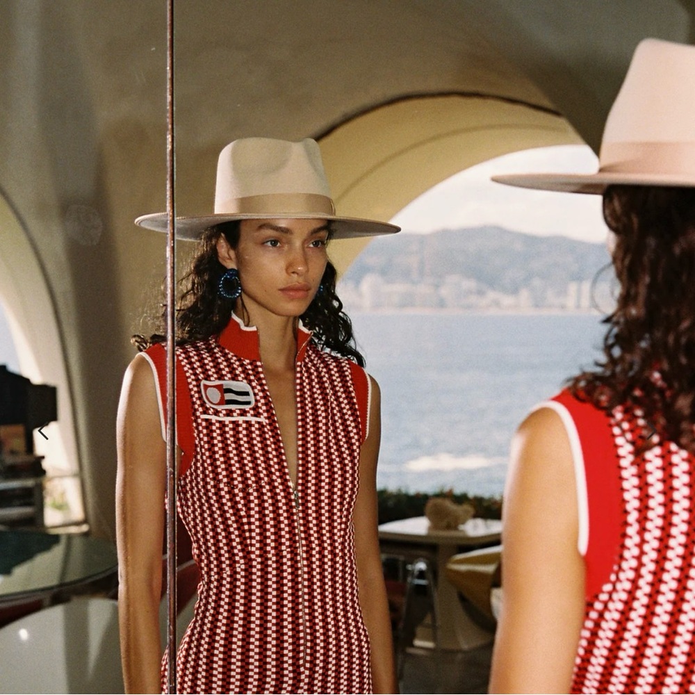 Lack Of Color Cream Wide-Brimmed Hat